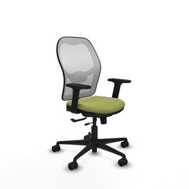 PIQUERAS Y CRESPO Silla de oficina Jorquera Verde oliva y Blanco