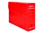 Liderpapel Caja archivo definitivo plástico lomo 100 mm Rojo