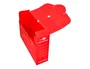 Liderpapel Caja archivo definitivo plastico lomo 100 mm rojo 360x100x260 mm