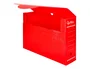 Liderpapel Caja archivo definitivo plástico lomo 100 mm Rojo