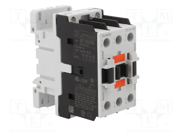 LOVATO ELECTRIC Contactor BF 3-polar 26A 24VAC LOVATO ELECTRIC Contactor BF 3-polar 26A 24VAC