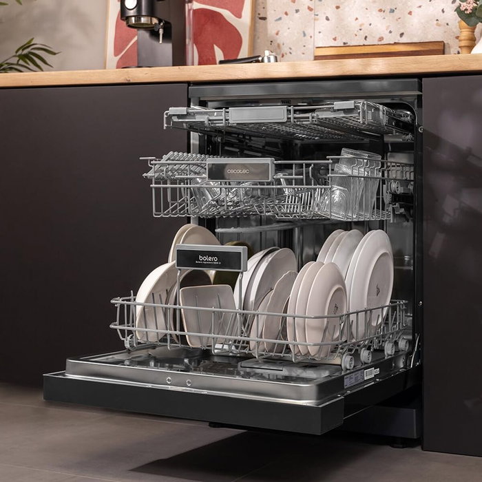 Cecotec Lavavajillas Bolero Aguazero 6200 Dark 14 cubiertos 6 programas D gris oscuro Cecotec Lavavajillas Bolero Aguazero 6200 Dark 14 cubiertos 6 programas D gris oscuro