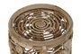DKD Home Decor Mesita Auxiliar Balines Ratán Natural 35 x 35 x 45 cm