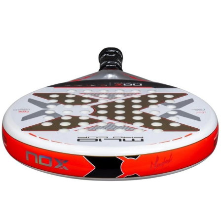 NOX Pala de Pádel ML10 Pro Cup 2025 (Miguel Lamperti) | Redonda | HR3 | Smartstrap | Núcleo High Density | Fiber Glass Silver