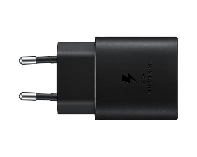 Samsung EP-TA800NBEGEU Cargador de Pared USB-C 25W Negro - Carga Super Rápida, Universal, PD 3.0, 1 Puerto, 100-240V, Compatible con Super Fast Charging