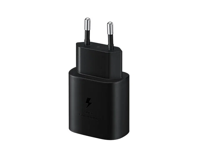 Samsung EP-TA800NBEGEU Cargador de Pared USB-C 25W Negro - Carga Super Rápida, Universal, PD 3.0, 1 Puerto, 100-240V, Compatible con Super Fast Charging