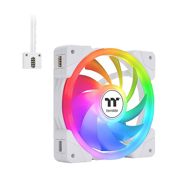 Thermaltake SWAFAN EX14 ARGB Ventilador de Carcasa 14 cm Pack de 3 Blanco