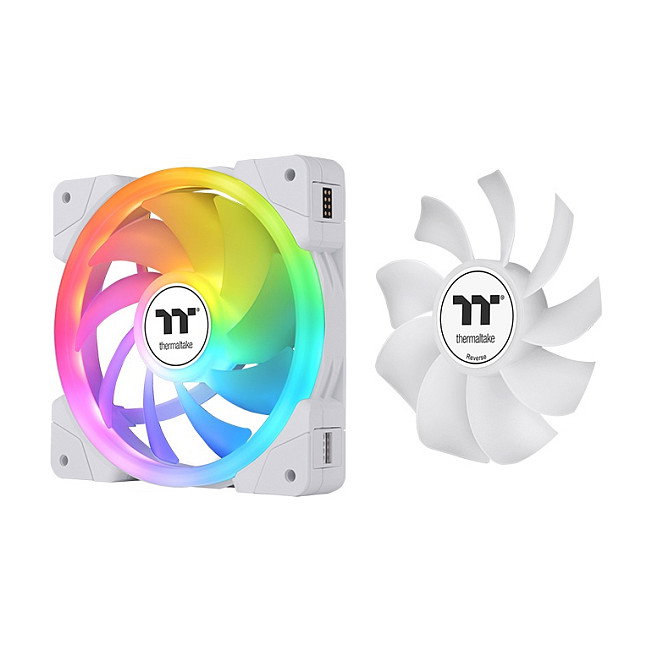 Thermaltake SWAFAN EX14 ARGB Ventilador de Carcasa 14 cm Pack de 3 Blanco