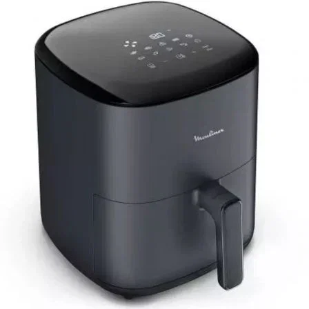 Moulinex EZ245B20 Freidora de Aire Airfryer Sin Aceite 5L 1500W Negra Panel Táctil Digital, Cuba Extraíble, Apto Lavavajillas.