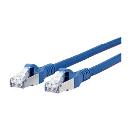 METZ CONNECT Patchkabel S/FTP Cat.6A Azul 1,0m