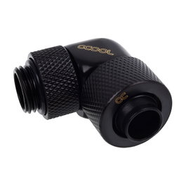 Alphacool 17230 Conector Eiszapfen 90 Grados G1/4 Macho a 13/10mm Giratorio Negro