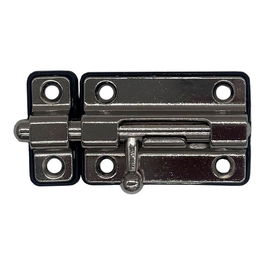 Edm Pasador Cerrojo Base Plástica 50 mm Cromo para Puertas Ventanas y Muebles