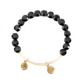 Alex And Ani Pulsera de Metal con Piedras CRI JET AC