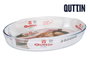 Quttin Fuente Vidrio Oval 39 x 27 cm (4 Unidades)