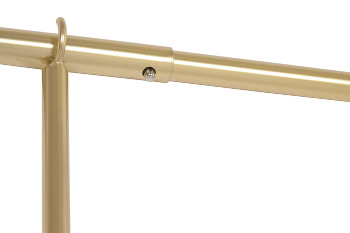 DKD Home Decor Barra Decorativa de Hierro Extensible 250cm Dorado
