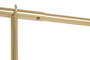 DKD Home Decor Barra Decorativa de Hierro Extensible 250cm Dorado