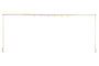DKD Home Decor Barra Decorativa de Hierro Extensible 250cm Dorado