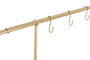 DKD Home Decor Barra Decorativa de Hierro Extensible 250cm Dorado