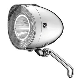 XLC Faro LED Retro CL-F20 1 Luz 20 lúmenes Autonomía 20h Acero inoxidable Batería incluida