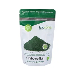BIOTONA Chlorella Raw Polvo Ecológico 200Gr - Superalimento en Polvo 100% Puro para Batidos y Smoothies