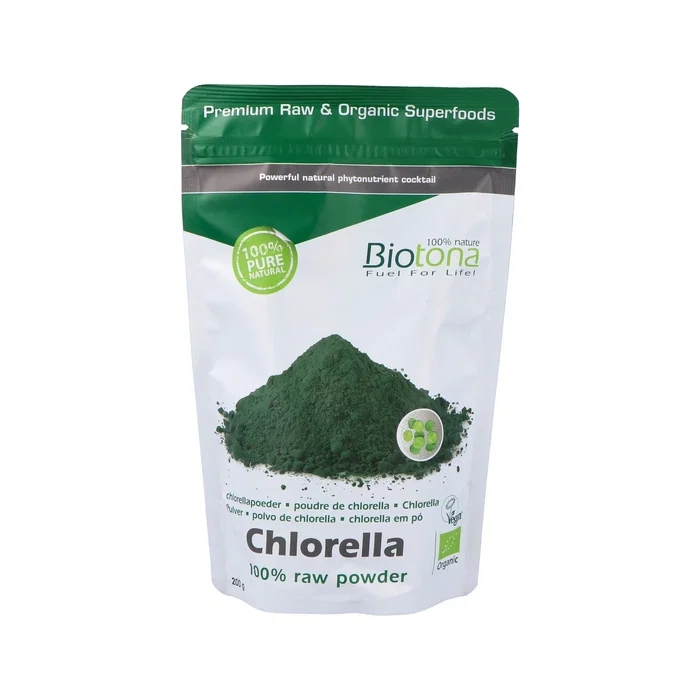 BIOTONA Chlorella Raw Polvo Ecológico 200Gr - Superalimento en Polvo 100% Puro para Batidos y Smoothies BIOTONA Chlorella Raw Polvo Ecológico 200Gr - Superalimento en Polvo 100% Puro para Batidos y Smoothies