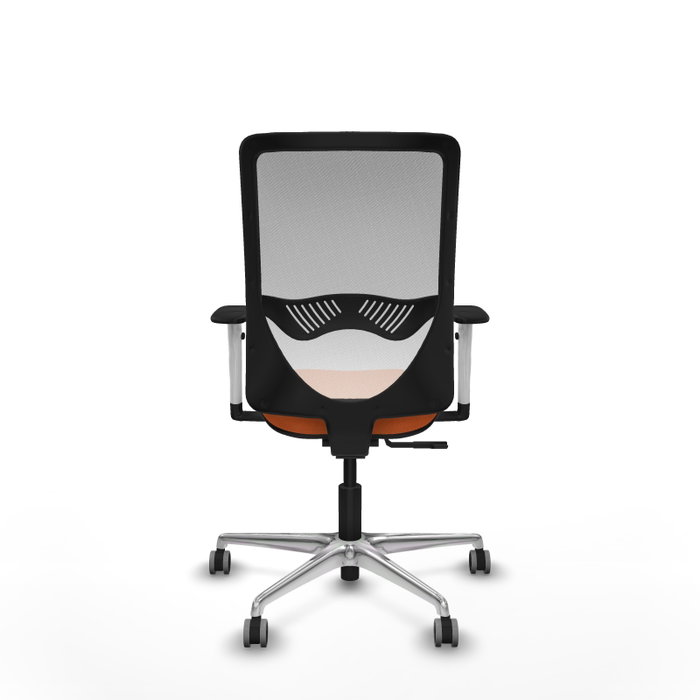PIQUERAS Y CRESPO Silla de oficina Zulema Naranja y Blanco con Mecanismo Sincro PIQUERAS Y CRESPO Silla de oficina Zulema Naranja y Blanco con Mecanismo Sincro