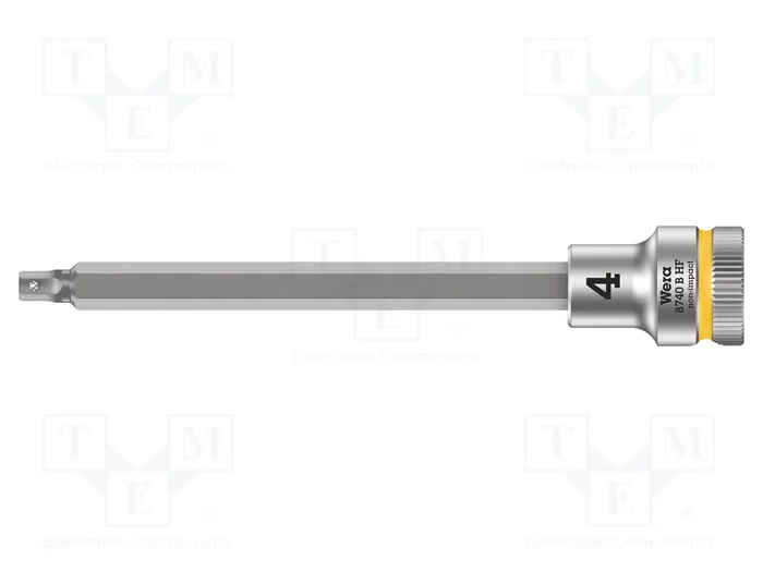 WERA Zyklop Vaso Allen-bit Hex-Plus HEX 4mm 3/8 pulg. Largo 107mm WERA Zyklop Vaso Allen-bit Hex-Plus HEX 4mm 3/8 pulg. Largo 107mm