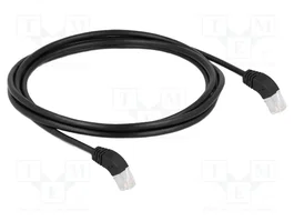 DeLOCK Cable de red RJ45 Cat.6a S/FTP acodado 45° 2 m Negro