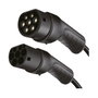 LogiLink Cable de carga para coche eléctrico Tipo 2 22kW 3P 32A 2,5m Negro + Bolsa