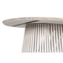 DKD Home Decor Mesa de Comedor Ovalada de Mindi Decapé Blanco