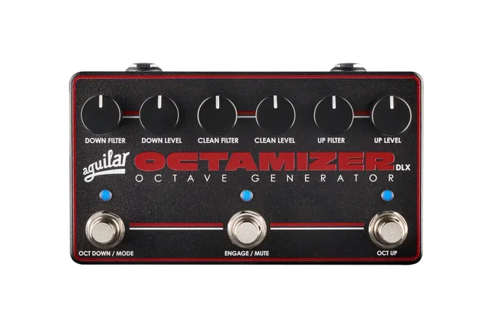 Aguilar Octamizer DLX Pedal de Octavador para Bajo Eléctrico, 3 Footswitches, Modos de Filtro Aguilar Octamizer DLX Pedal de Octavador para Bajo Eléctrico, 3 Footswitches, Modos de Filtro