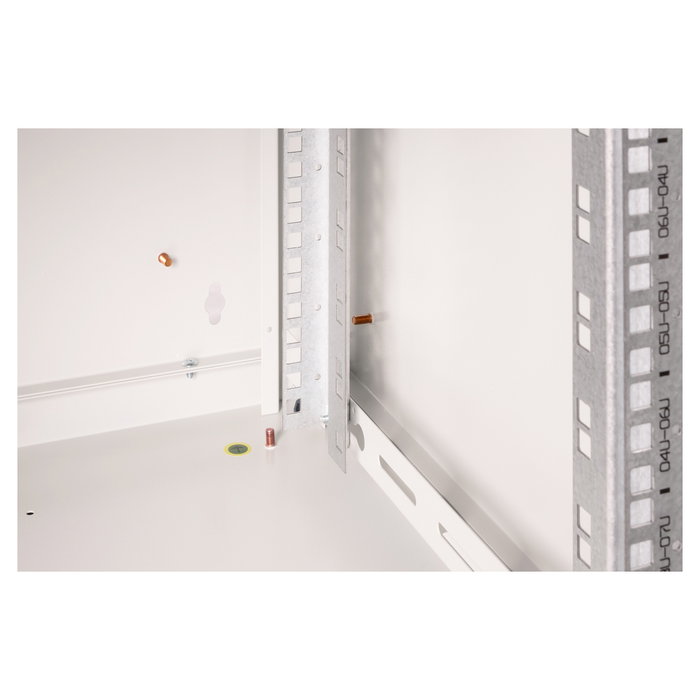 Digitus Bastidor de Pared Unique 9HE, 509x600x600mm, 9U 100kg, Gris, Paneles Laterales y Puerta de Cristal, Acero, Refrigeración Activa, IP20 Digitus Bastidor de Pared Unique 9HE, 509x600x600mm, 9U 100kg, Gris, Paneles Laterales y Puerta de Cristal, Acero, Refrigeración Activa, IP20