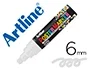 Artline EPP-6-BLA Rotulador Poster Marker Punta Redonda 6 mm Color Blanco