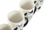 DKD Home Decor Mug Scandi Negro Blanco Porcelana New Bone Gatos 8.2 x 12 x 11 cm (12 Unidades)