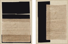 DKD Home Decor Cuadro Lienzo Moderno Surtido de 2 Piezas (103x143 cm) Marrón y Negro
