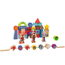 Color Baby Juego de construcción de madera Spidey Amazing Friends