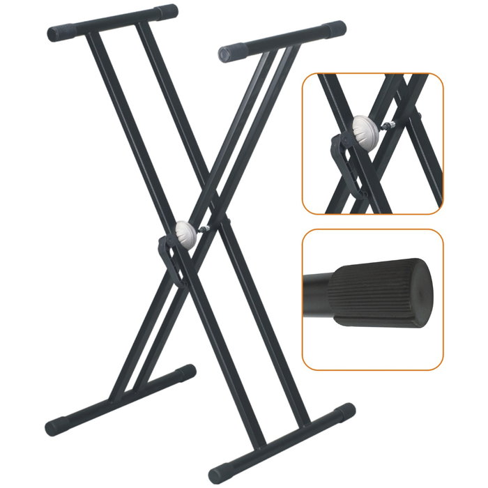 Soporte con Perfil Doble para Teclado con Sistema de Seguridad Soporte con Perfil Doble para Teclado con Sistema de Seguridad