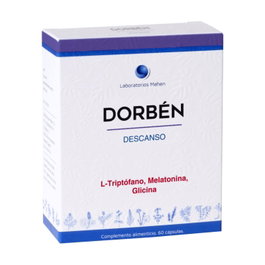 Mahen Dorben 60 cápsulas 476,9 mg Complemento Alimenticio Melatonina y Aminoácidos