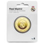 REAL MADRID Moneda One Color One Club Oficial Real Madrid, Aleación Zamak Acabado Dorado con Grabado en Relieve, en Cápsula Acrílica y Caja de Coleccionista, Ø 4 cm