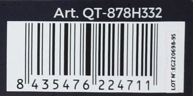 Quttin Cacerola con Tapa Acero Inoxidable 32 cm, 0.8 mm, 9.5 L (2 Unidades)