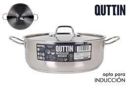 Quttin Cacerola con tapa Caesar de 32 cm