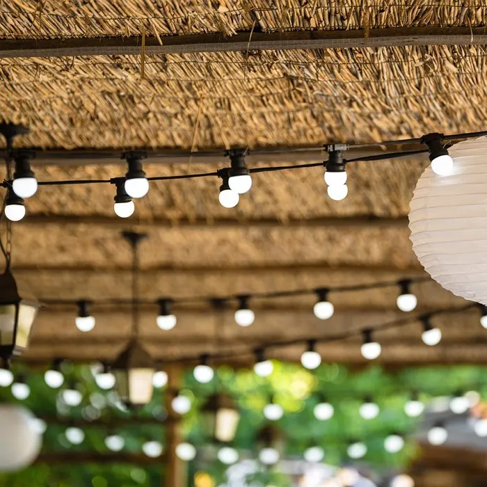Lumisky Guirnalda Luces Exteriores LUMISKY PARTY MILKY 10 - 10 Bombillas LED, Blanco Cálido, Conectable, 5.7 m, 8 Modos Iluminación Lumisky Guirnalda Luces Exteriores LUMISKY PARTY MILKY 10 - 10 Bombillas LED, Blanco Cálido, Conectable, 5.7 m, 8 Modos Iluminación