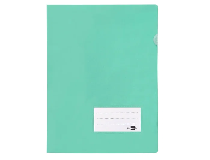 Liderpapel Carpeta Dossier A4 Uñero con Tarjetero y Solapa Verde Manzana Liderpapel Carpeta Dossier A4 Uñero con Tarjetero y Solapa Verde Manzana
