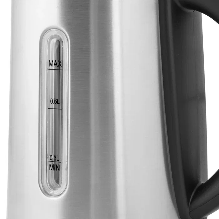 Orbegozo KT6022 Hervidor o Tetera Eléctrica 0,8L 1100W Negro/Acero Inoxidable con Apagado Automático, Base 360° y Resistencia Oculta