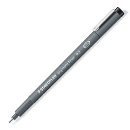 STAEDTLER Pigment Liner Rotuladores Calibrados 0,3 mm Negro (Pack de 10)