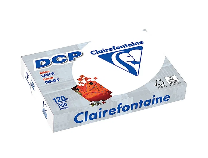 Clairefontaine Papel DCP Din A4 120 Gramos Paquete 250 Hojas Blanco Clairefontaine Papel DCP Din A4 120 Gramos Paquete 250 Hojas Blanco