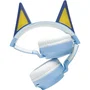 Lexibook Auriculares LEX3380743113388 para Niños, Bluetooth y Cable, Plegables, Con Iluminación y Diseño del Universo 3D Bluey, Limitador de Volumen