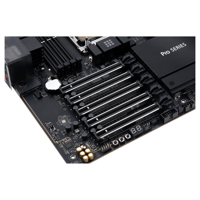 ASUS PRO WS W790-ACE Placa Base Intel W790, LGA 4677 para Xeon W-3400/W-2400, DDR5 ECC hasta 2 TB, 5x PCIe 5.0, CEB, Ideal para Workstation