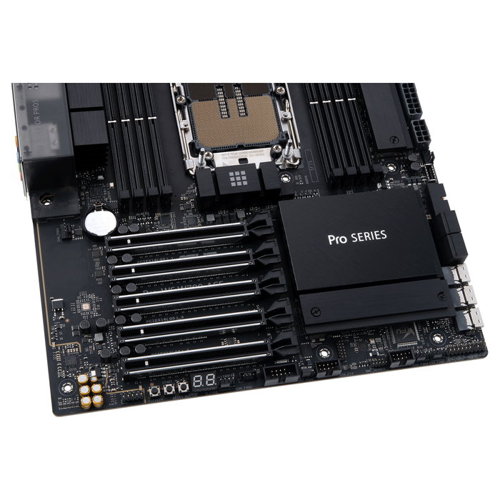 ASUS PRO WS W790-ACE Placa Base Intel W790, LGA 4677 para Xeon W-3400/W-2400, DDR5 ECC hasta 2 TB, 5x PCIe 5.0, CEB, Ideal para Workstation