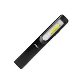 ORNO Linterna LED de taller con batería recargable de 1200mAh, clip e imán WL-2
